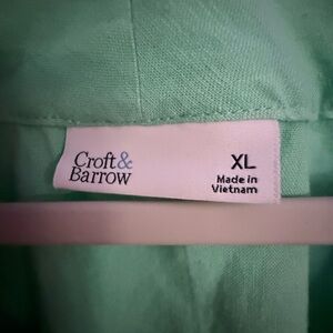 Croft & Barrow Mint Green Top XL